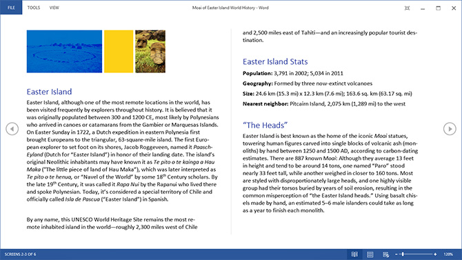 screenshot of Microsoft Word